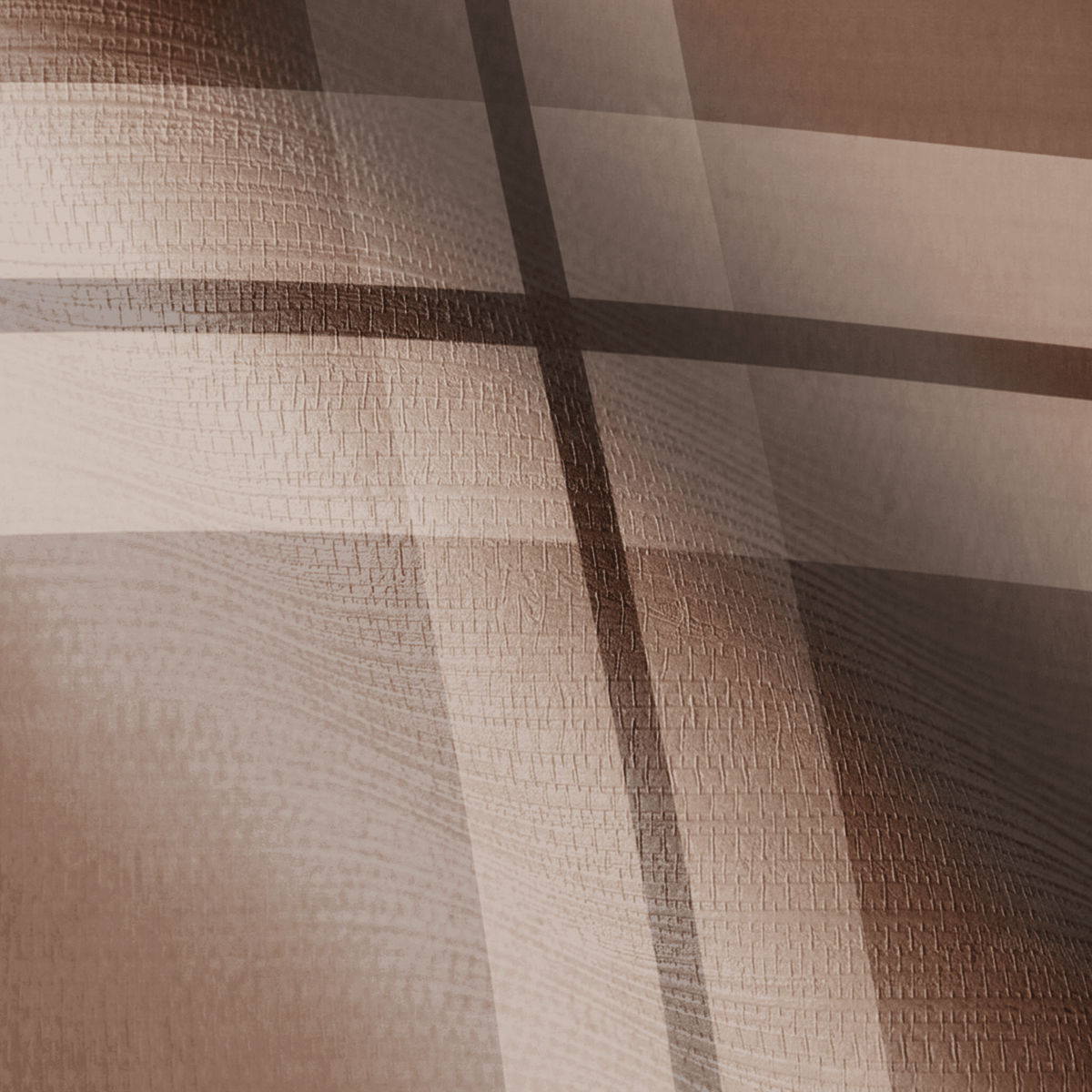 Check Please! - Chocolate Faux Grasscloth Wallpaper - Painted Paper