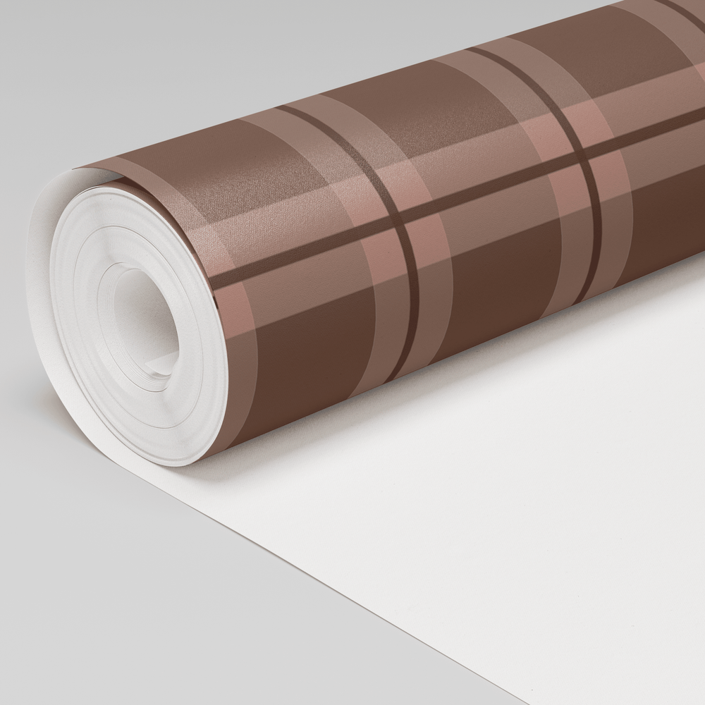Check Please! - Chocolate Wallpaper - Painted Paper