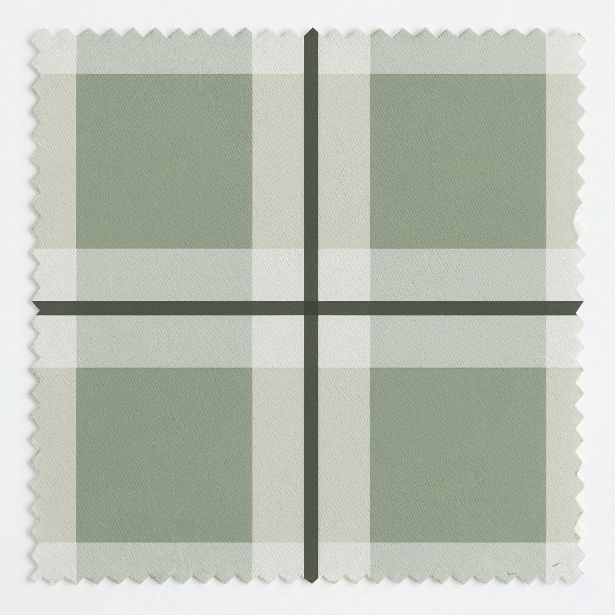 Check Please! - Green - Fabric - Painted Paper