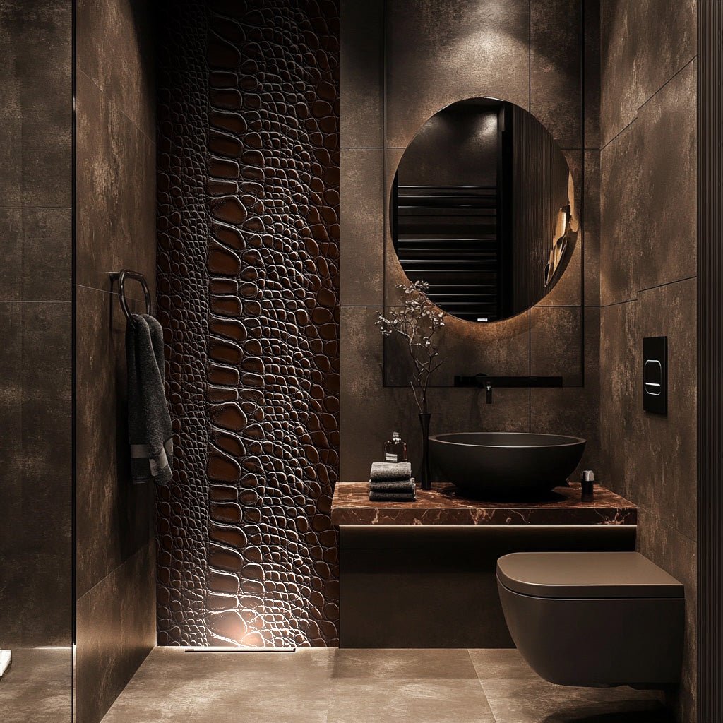 Chocolate Croc - Painted Paper