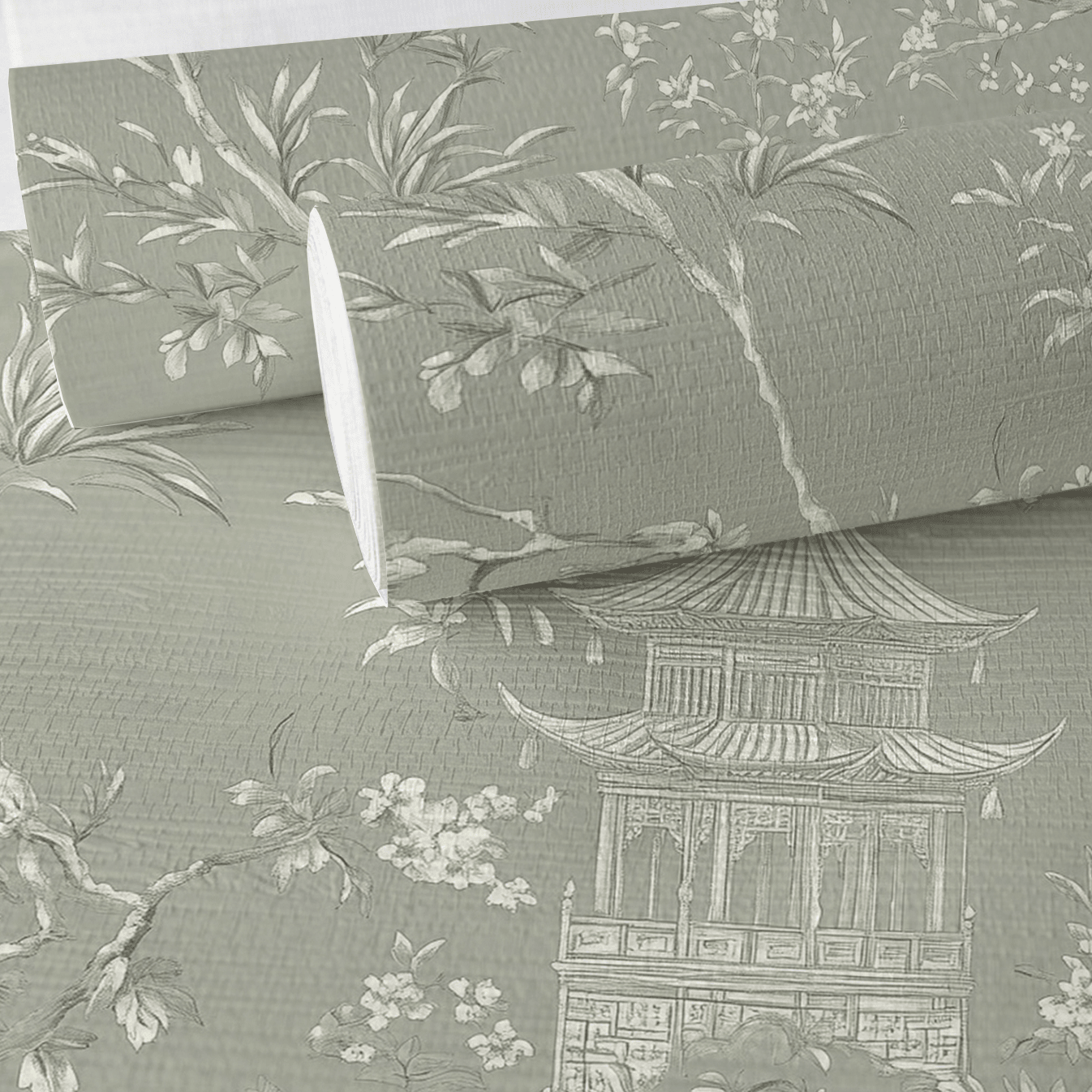 Cindrelle Faux Grasscloth Wallpaper - Painted Paper