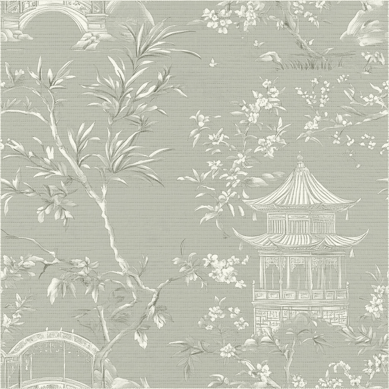 Cindrelle Faux Grasscloth Wallpaper - Painted Paper