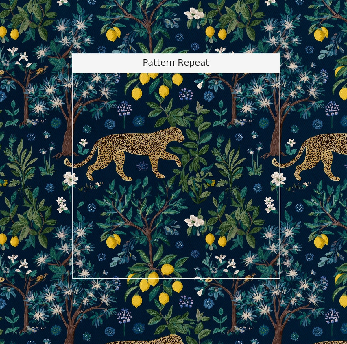 Citrus Panthera - Fabric - Painted Paper