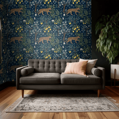 Citrus Panthera Wallpaper - Painted Paper