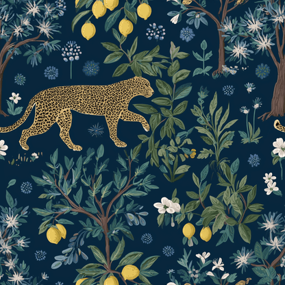 Citrus Panthera Wallpaper - Painted Paper