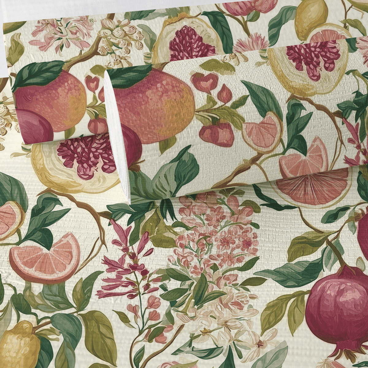 Citrus Sunshine Faux Grasscloth Wallpaper - Painted Paper
