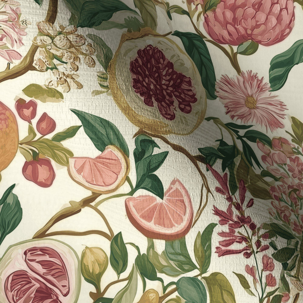 Citrus Sunshine Faux Grasscloth Wallpaper - Painted Paper