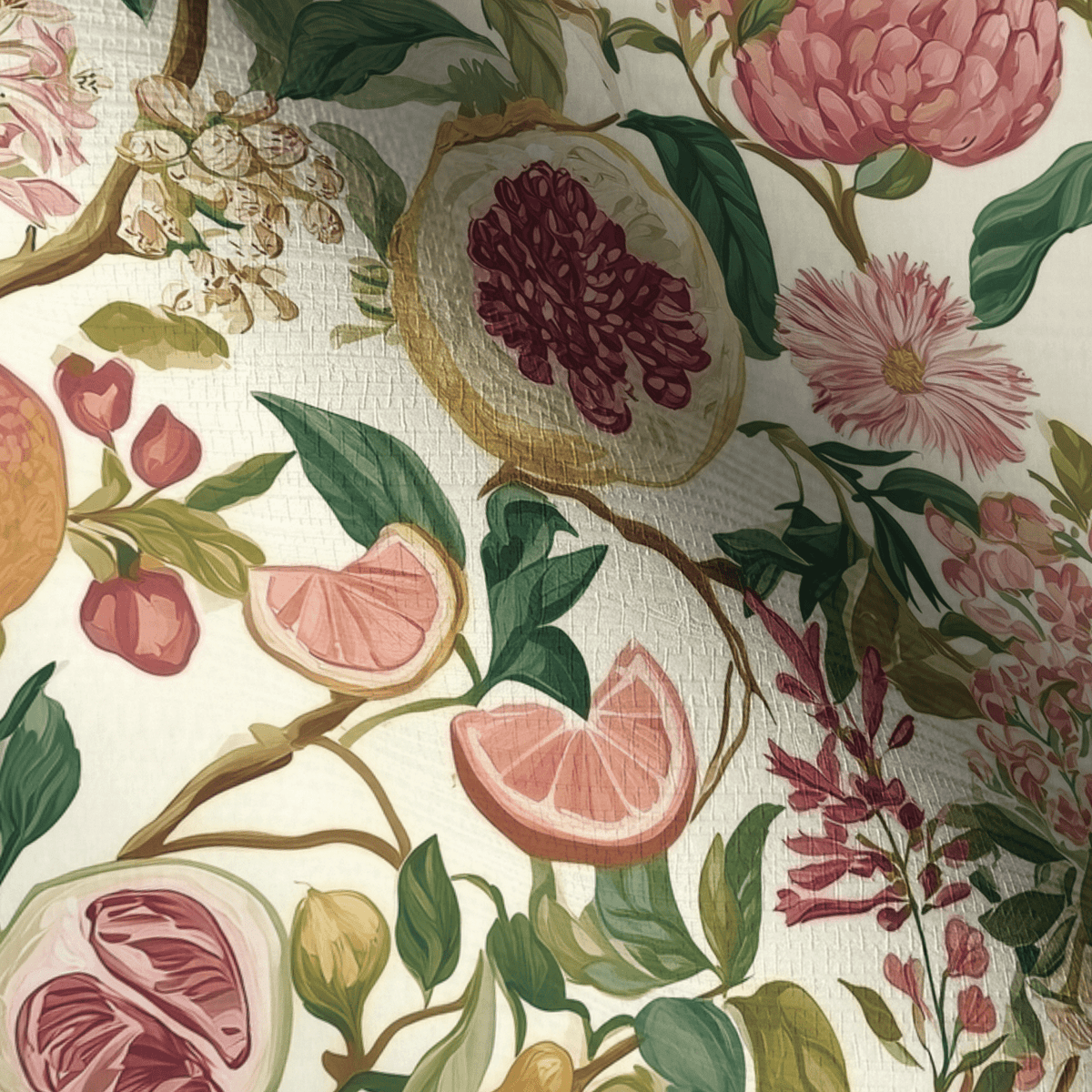Citrus Sunshine Faux Grasscloth Wallpaper - Painted Paper
