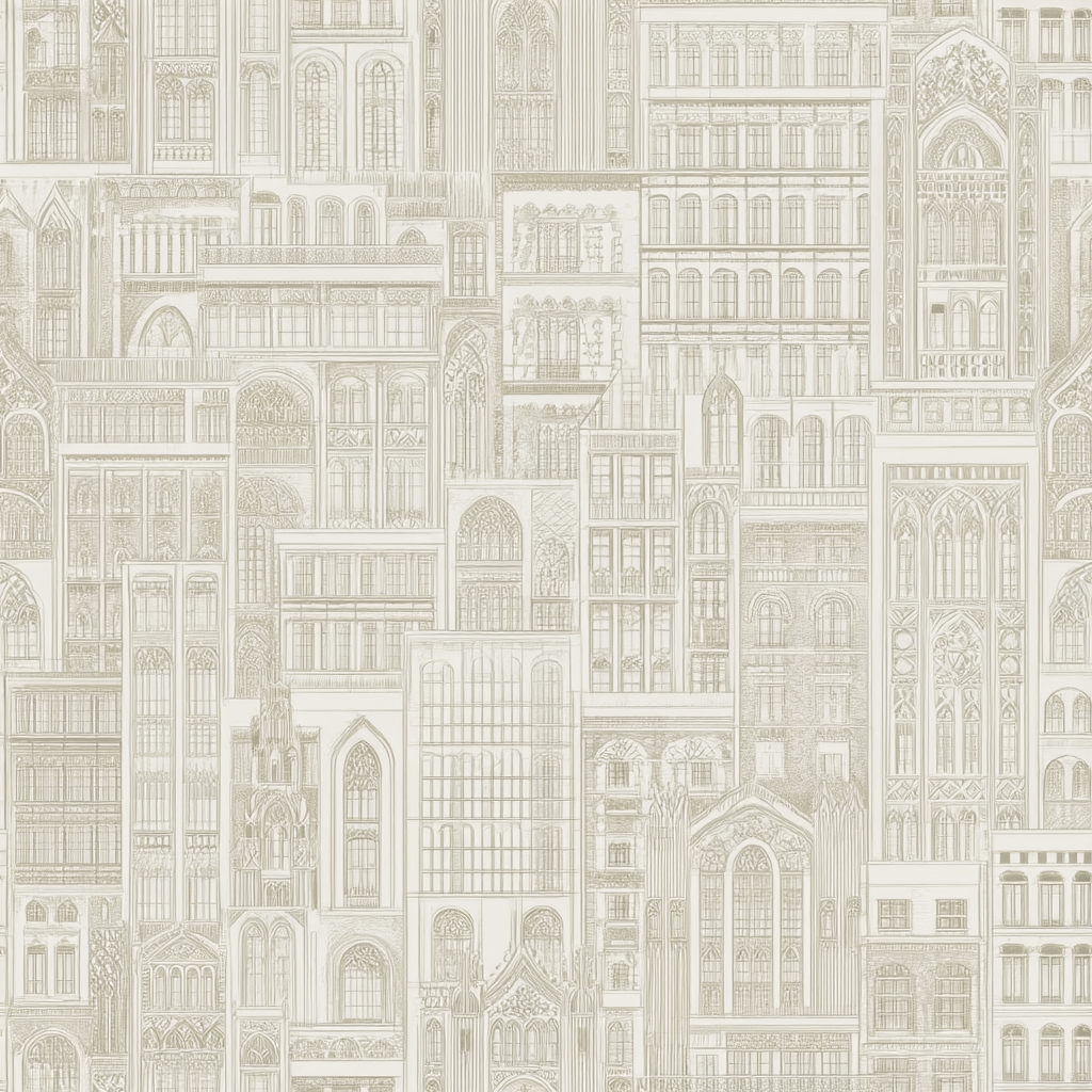 Cityscape Wallpaper - Painted Paper