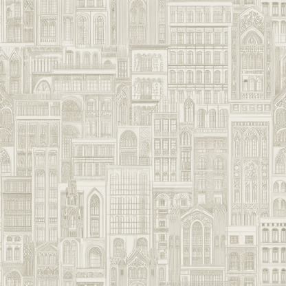 Cityscape Wallpaper - Painted Paper