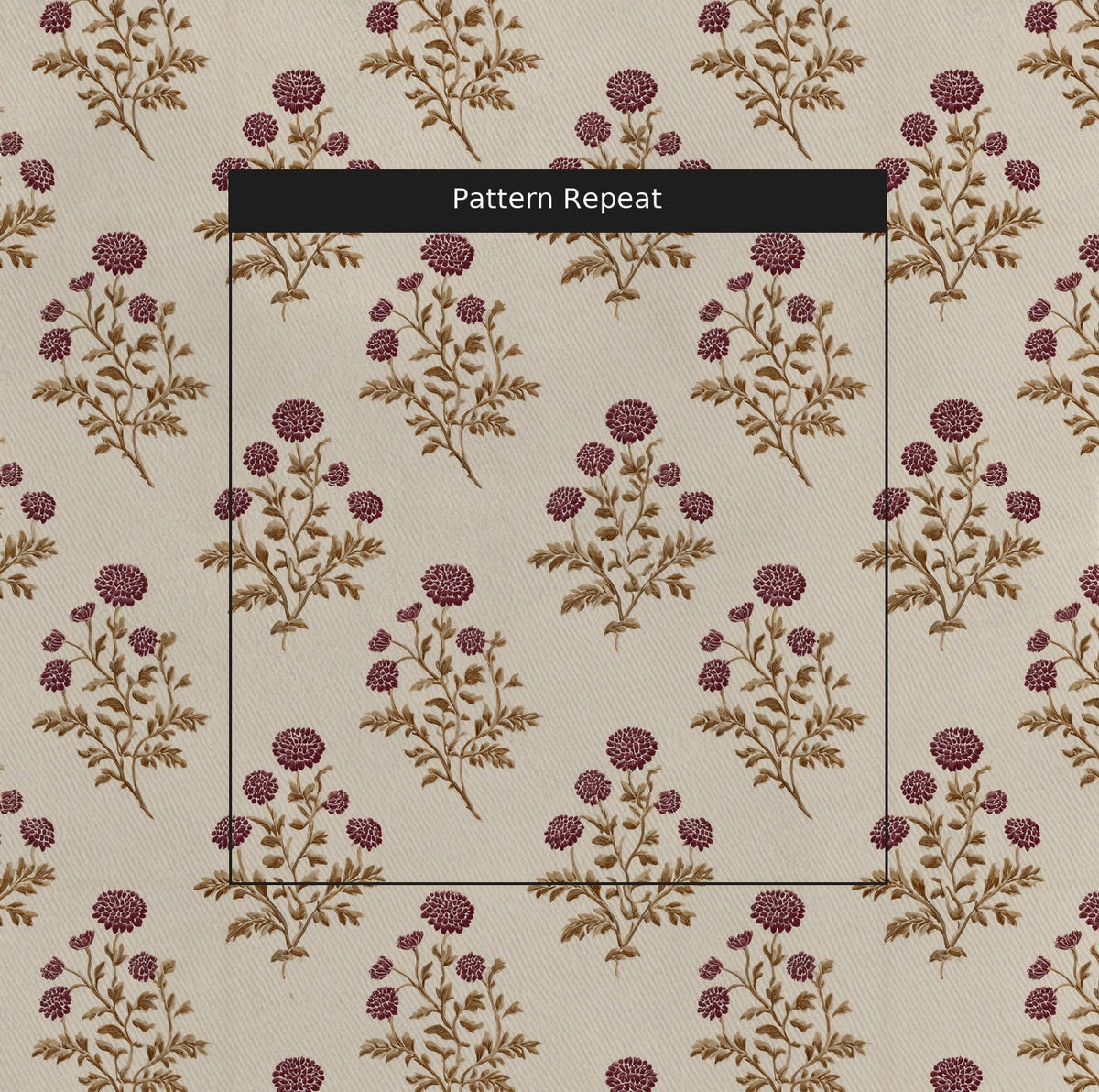 Clarice Block Print - Fabric - Painted Paper