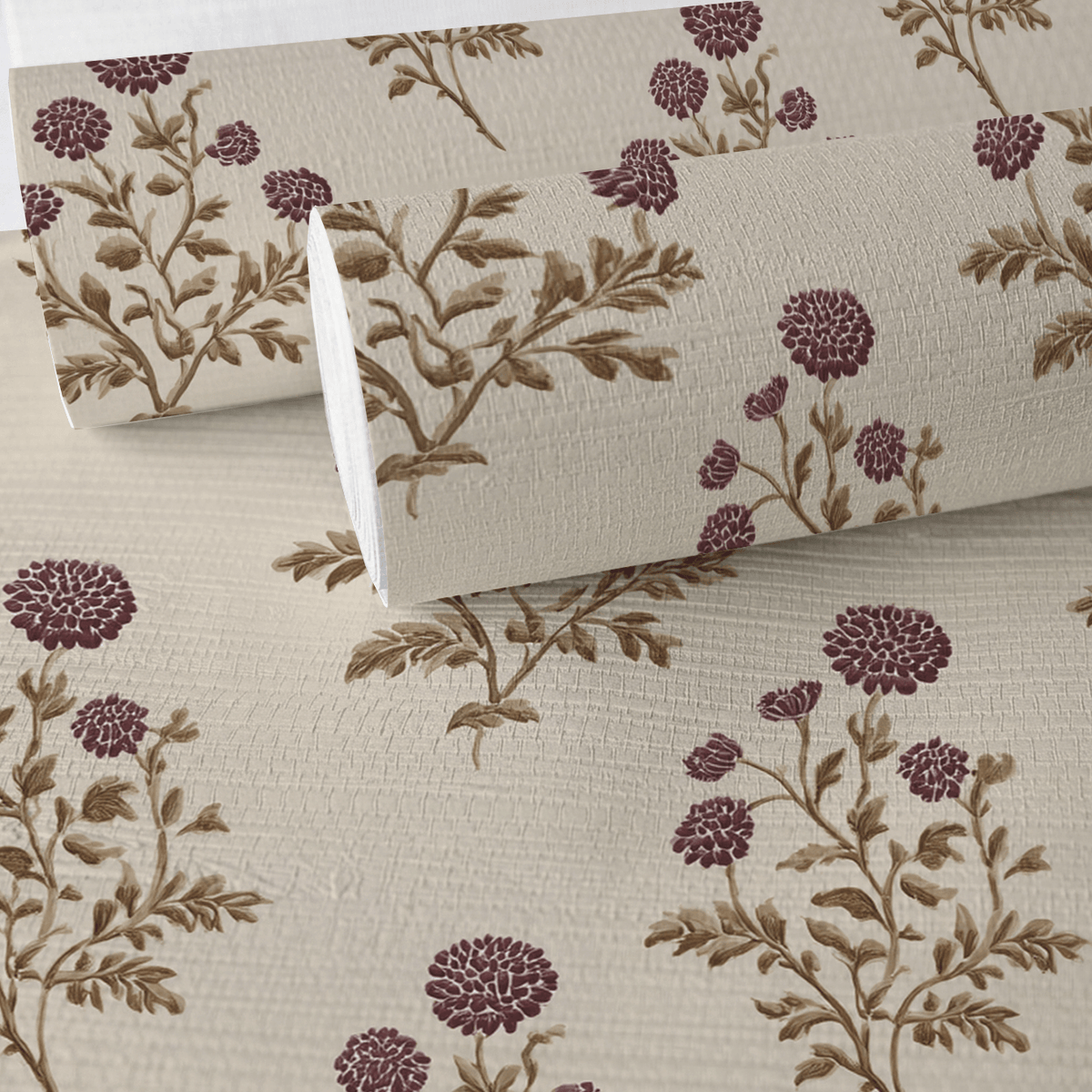 Clarice Block Print Faux Grasscloth Wallpaper - Painted Paper