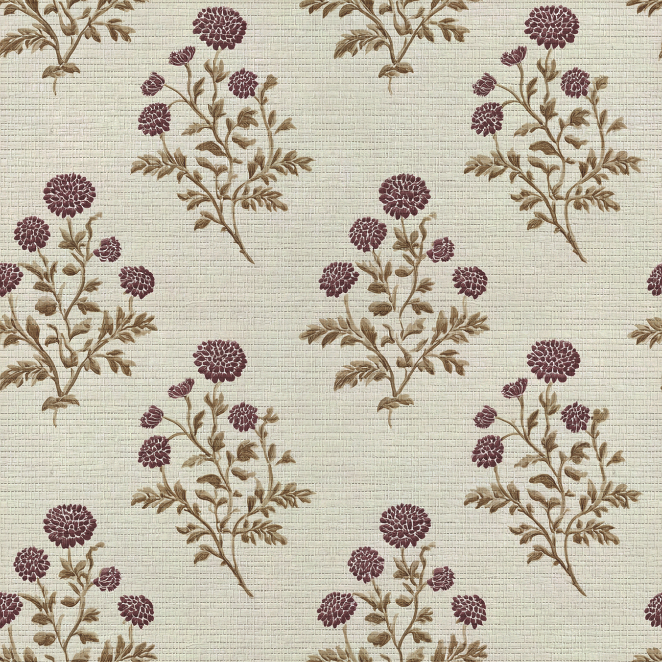 Clarice Block Print Faux Grasscloth Wallpaper