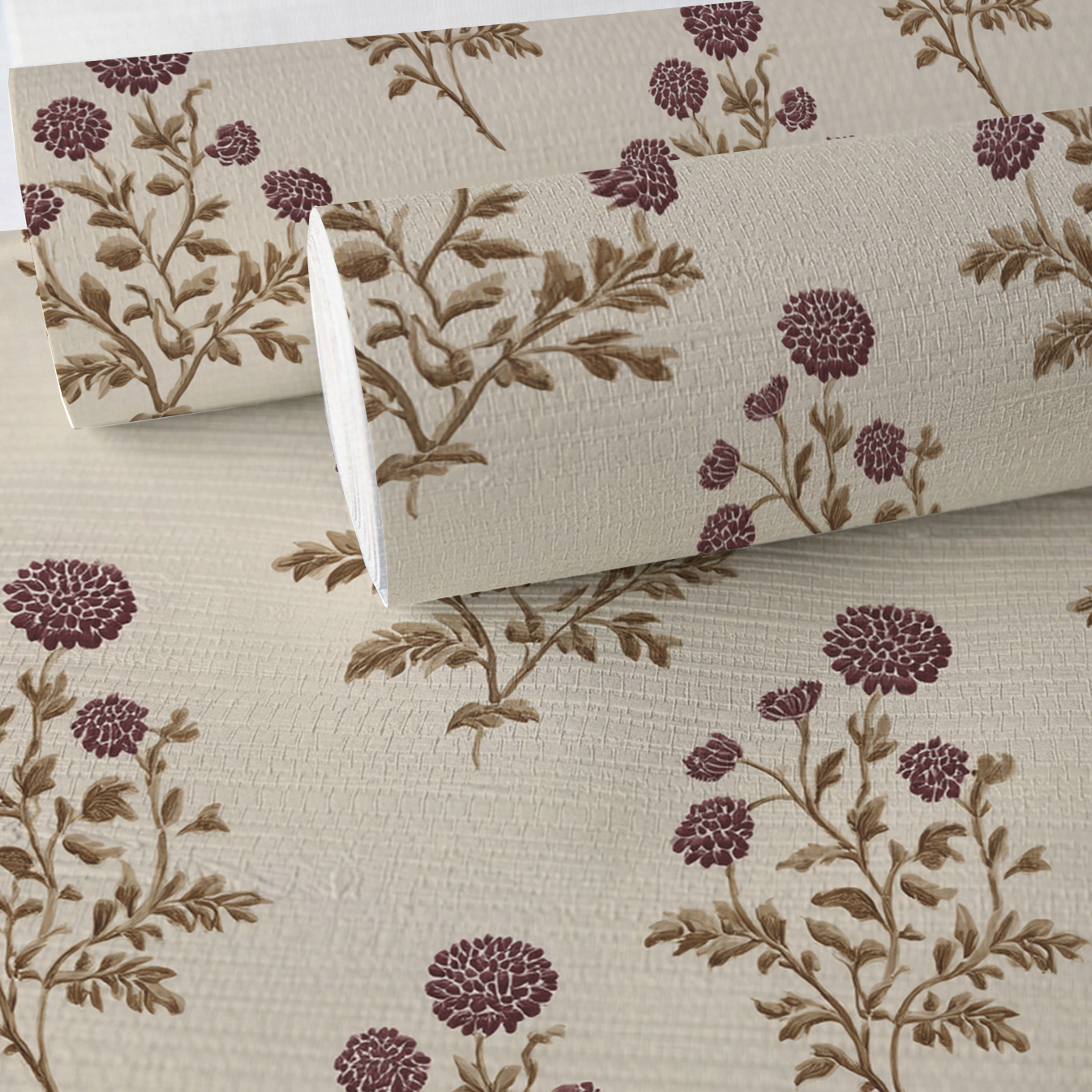 Clarice Block Print Faux Grasscloth Wallpaper