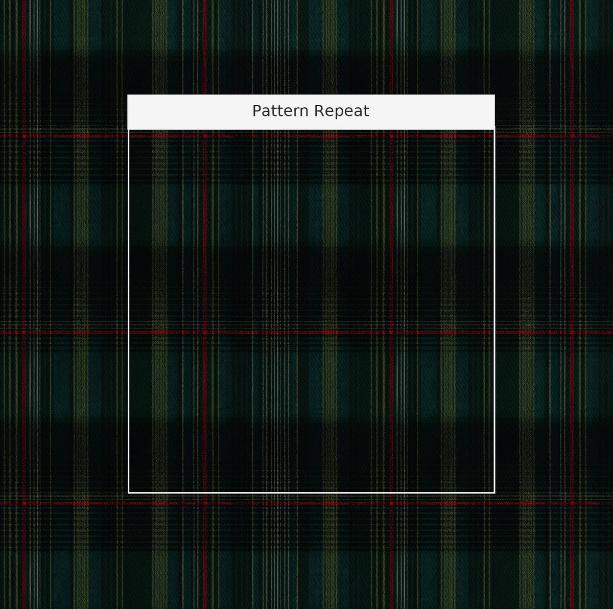 Classic Green Tartan - Fabric - Painted Paper
