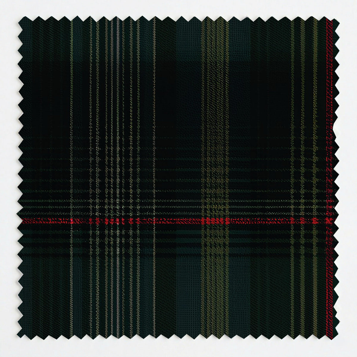 Classic Green Tartan - Fabric - Painted Paper