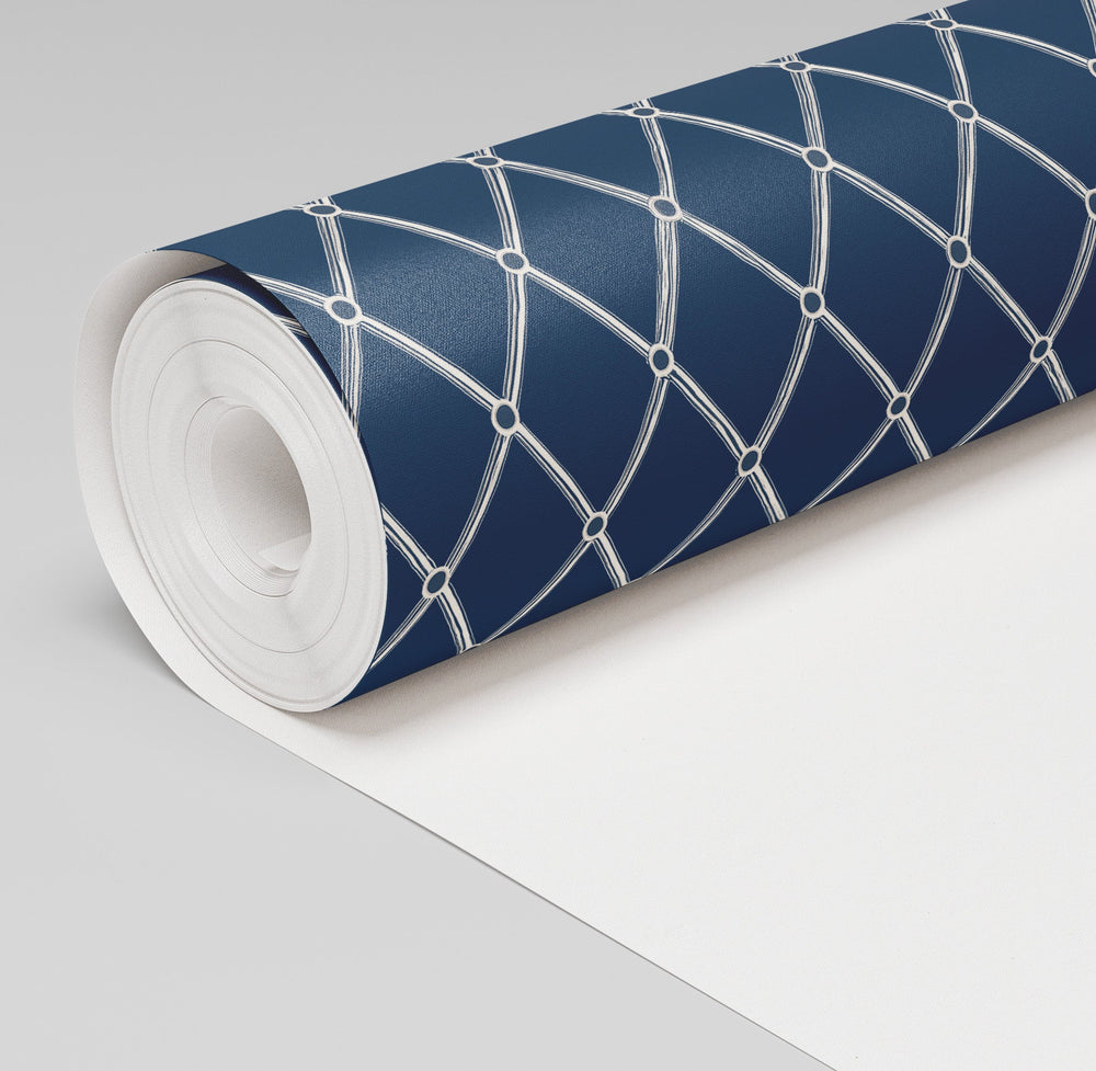 Classic Lattice Wallpaper - Painted Paper