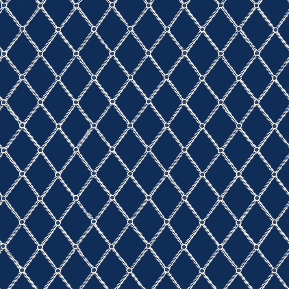 Classic Lattice Wallpaper - Painted Paper