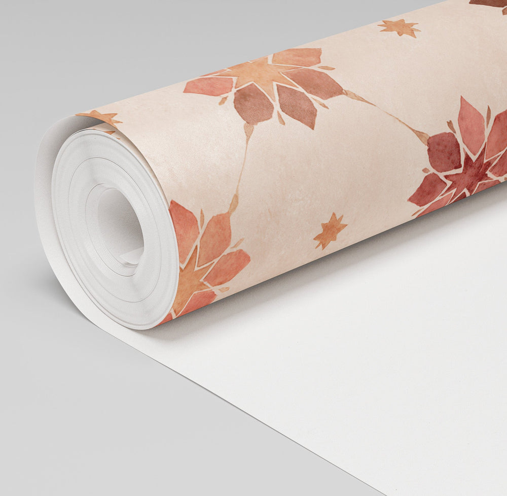 Clay Star Wallpaper - Painted Paper