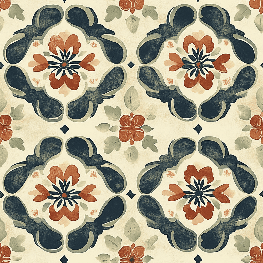 Claymoor Tile Wallpaper - Painted Paper