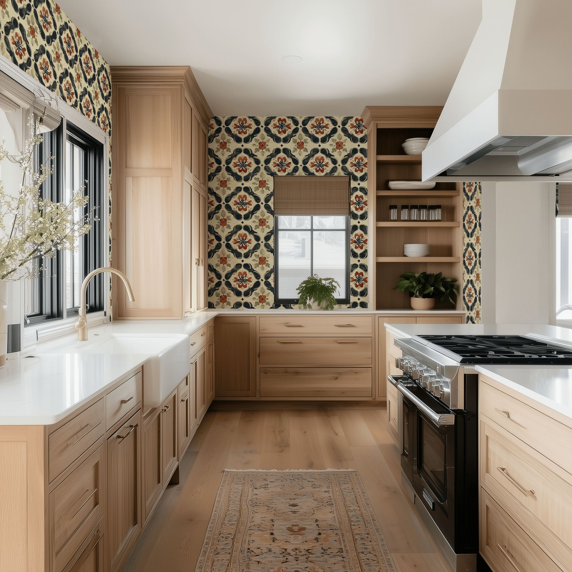 Claymoor Tile Wallpaper - Painted Paper
