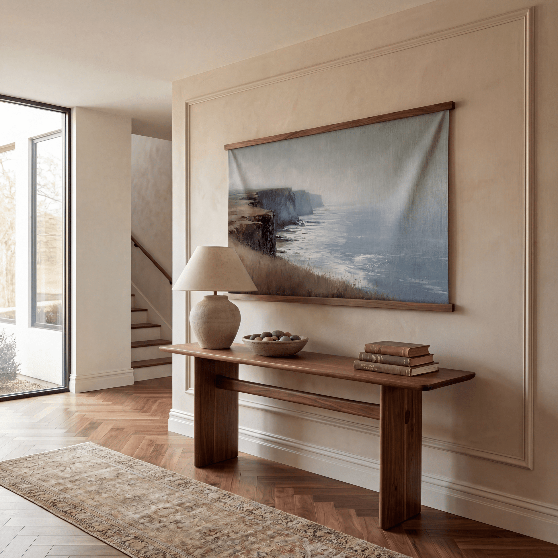 Cliff's Edge - Tapestry - Painted Paper