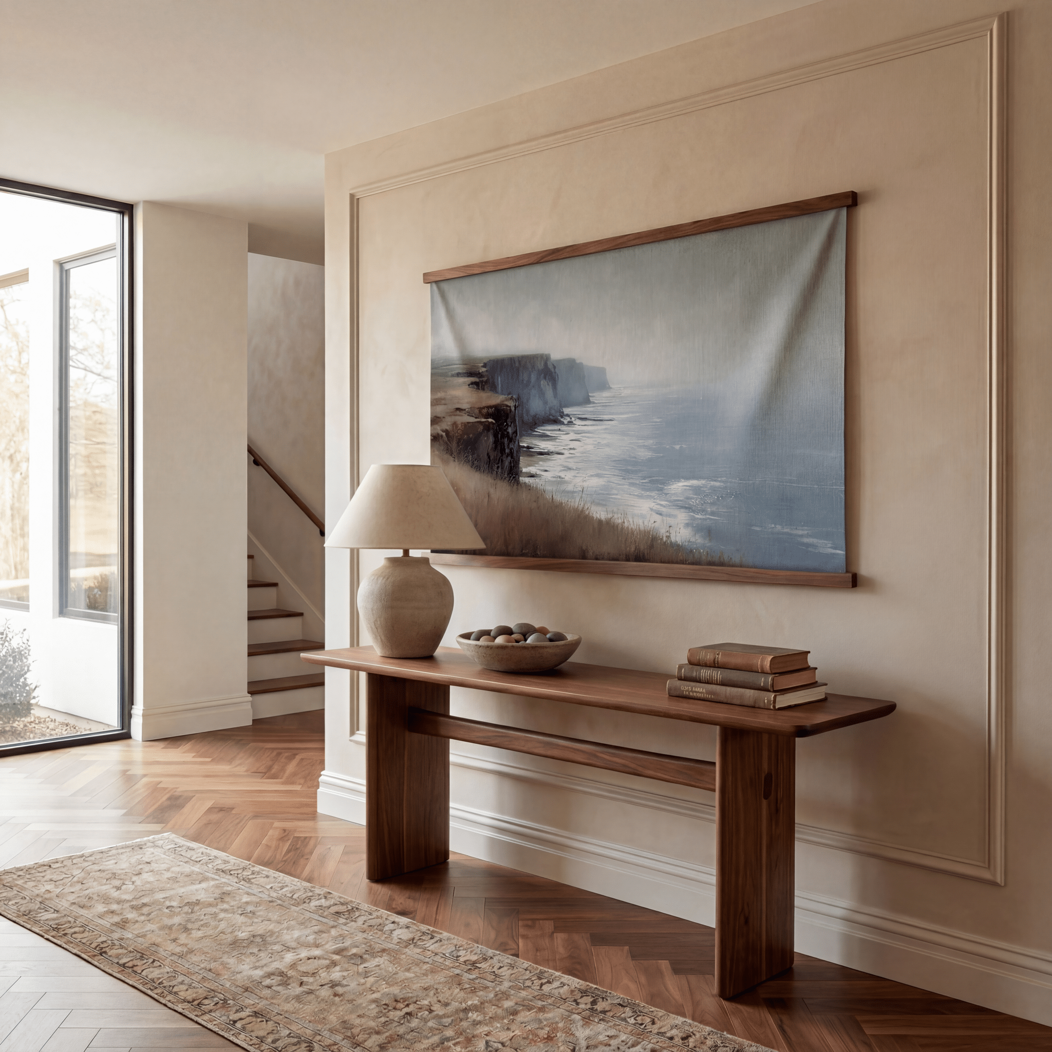 Cliff's Edge - Tapestry - Painted Paper