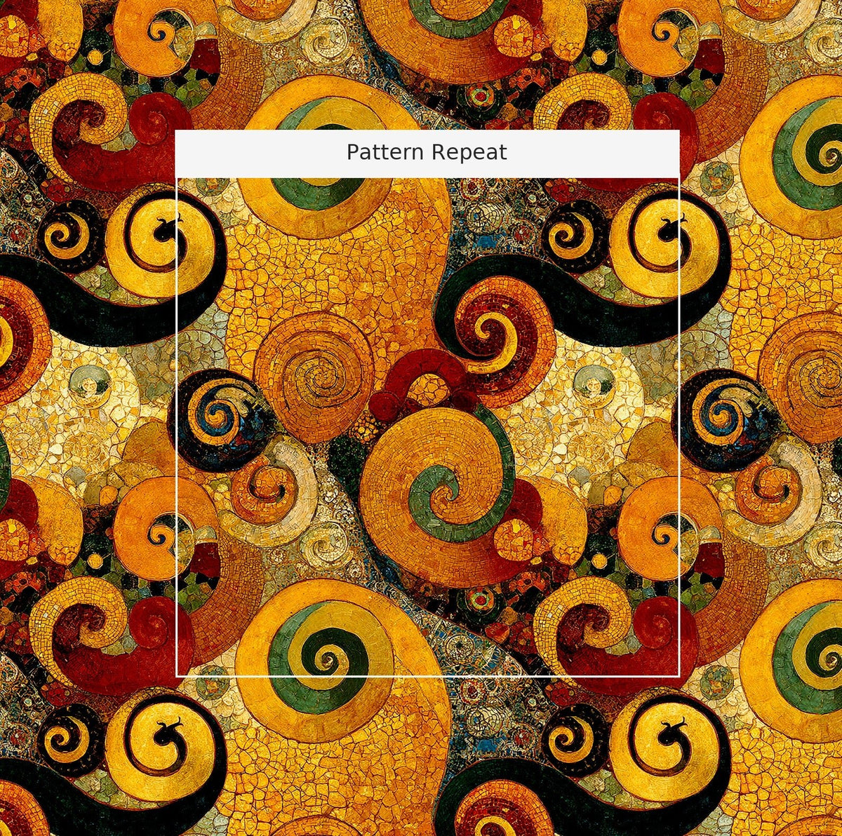 Cobblestone Swirls - Fabric - Painted Paper