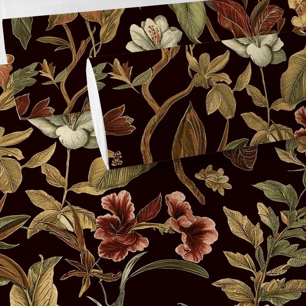 Cocoa Canopy Faux Grasscloth Wallpaper - Painted Paper