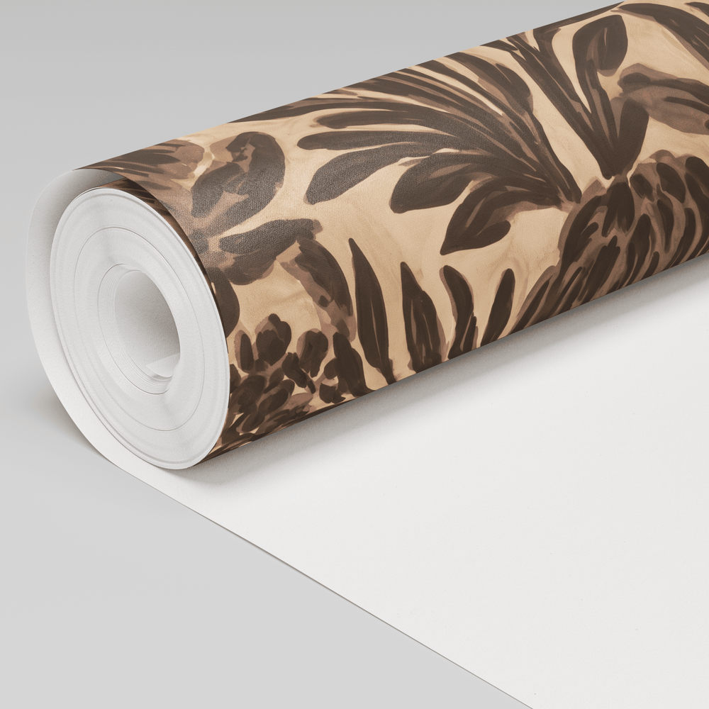 Cocoa Protea Wallpaper - Painted Paper