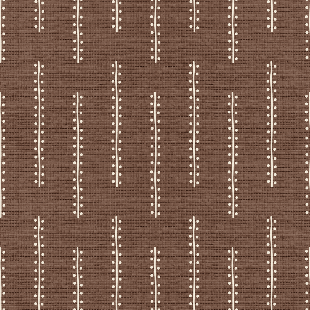 Connect the Dots Faux Grasscloth Wallpaper - Painted Paper