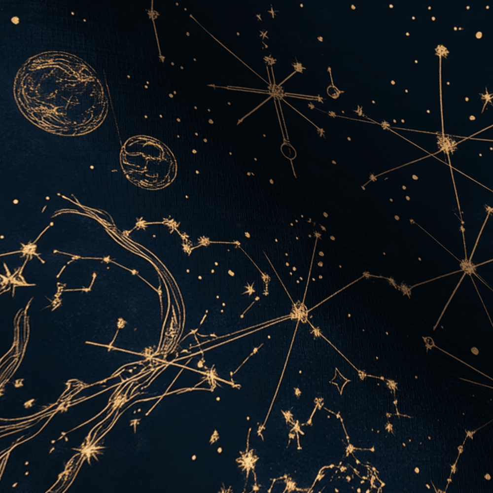 Constellation Faux Grasscloth Wallpaper - Painted Paper