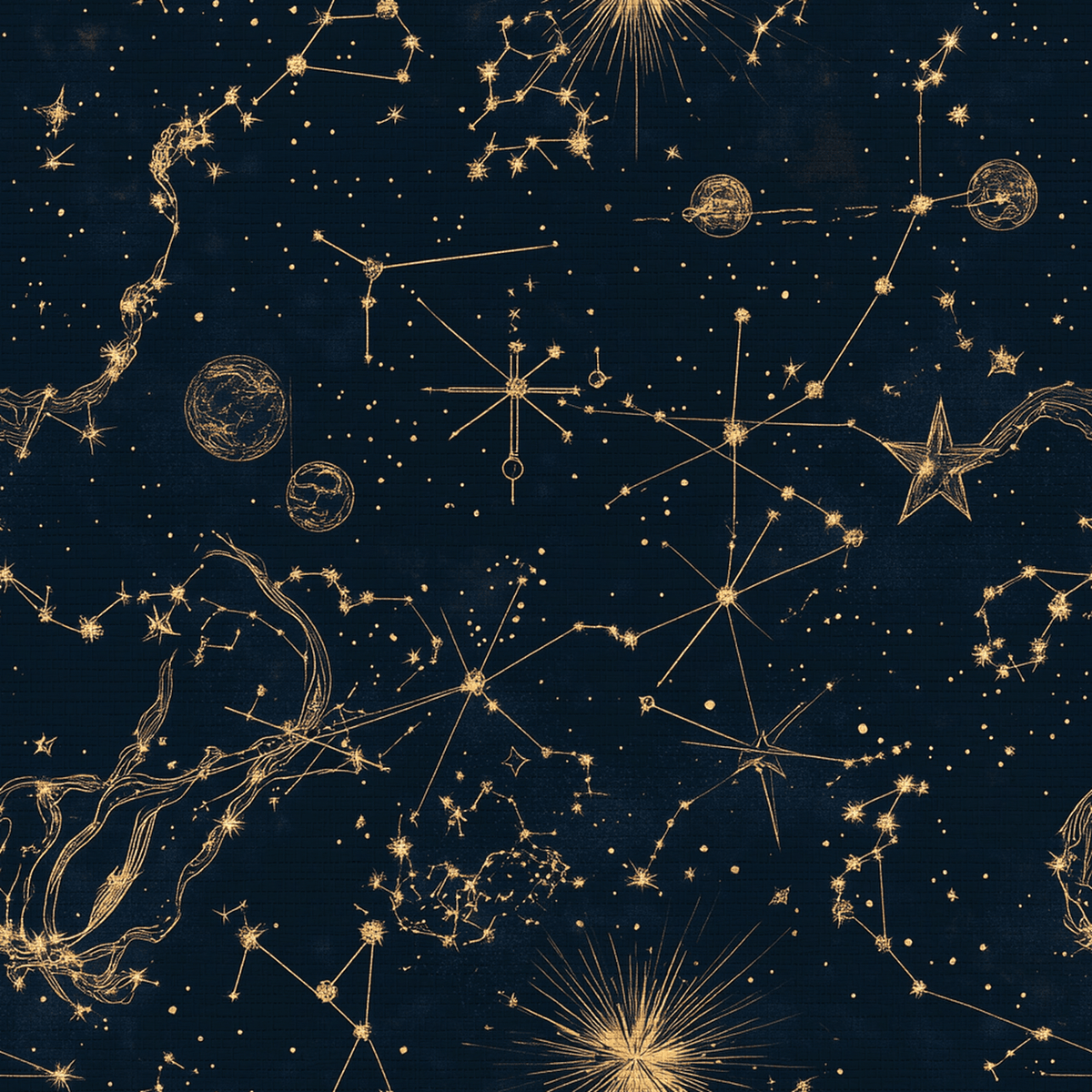 Constellation Faux Grasscloth Wallpaper - Painted Paper