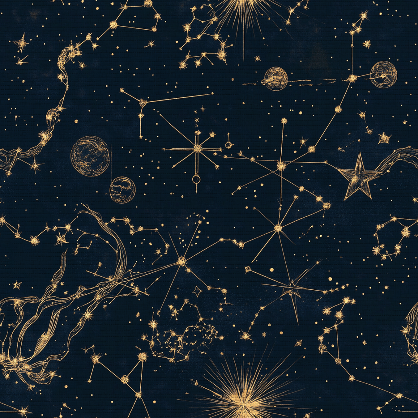 Constellation Faux Grasscloth Wallpaper