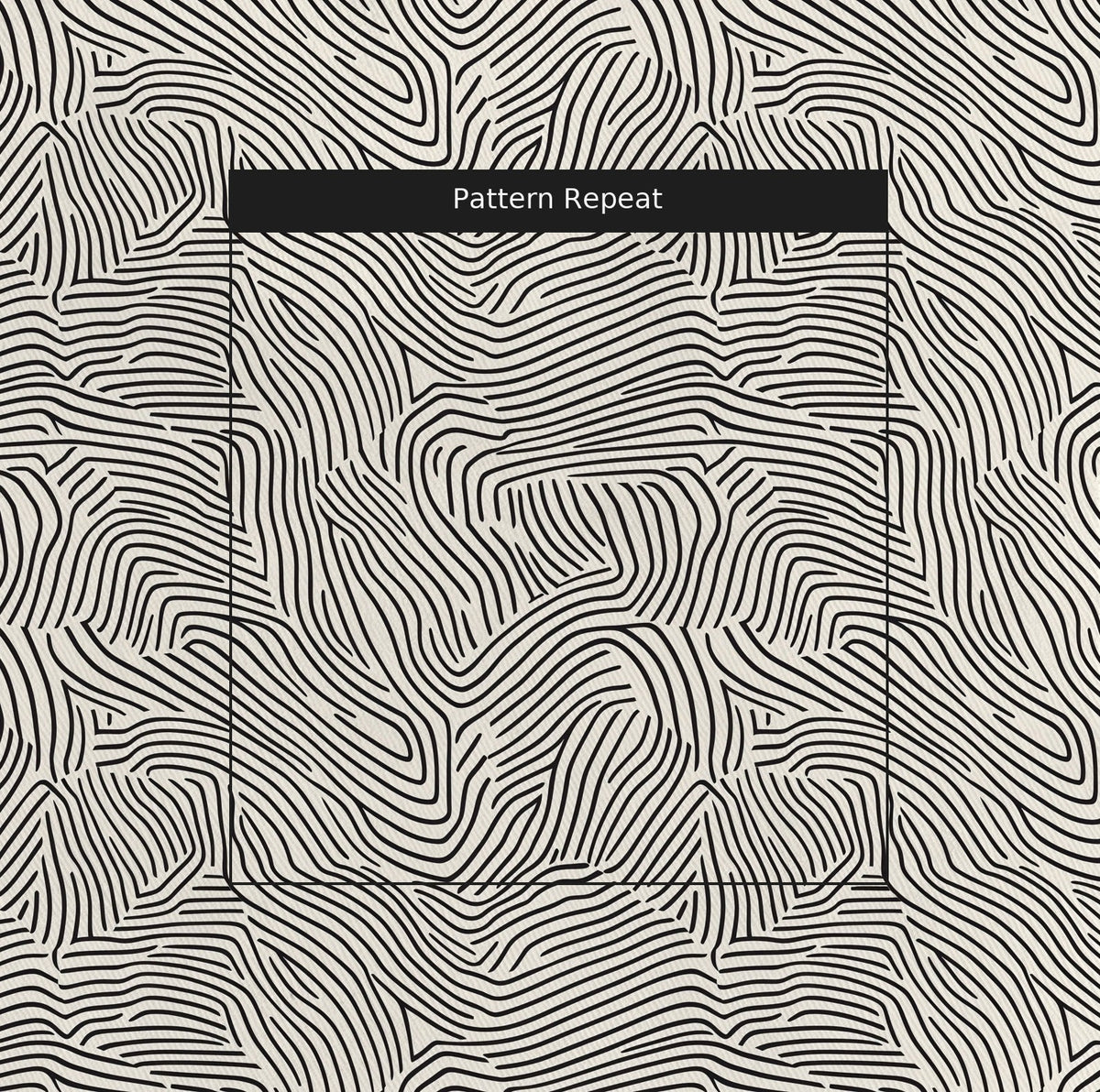 Contour - Fabric - Painted Paper