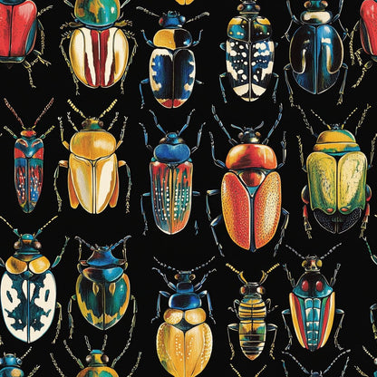 Corvus Beetles Wallpaper - Painted Paper