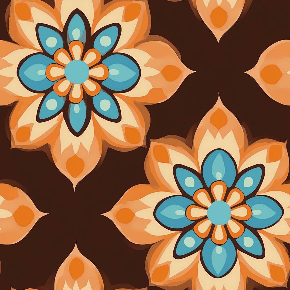 Cosmic Bloom - Painted Paper