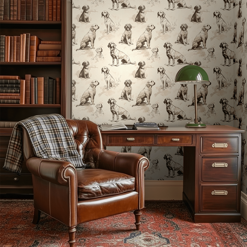 Country Companions Wallpaper - Painted Paper