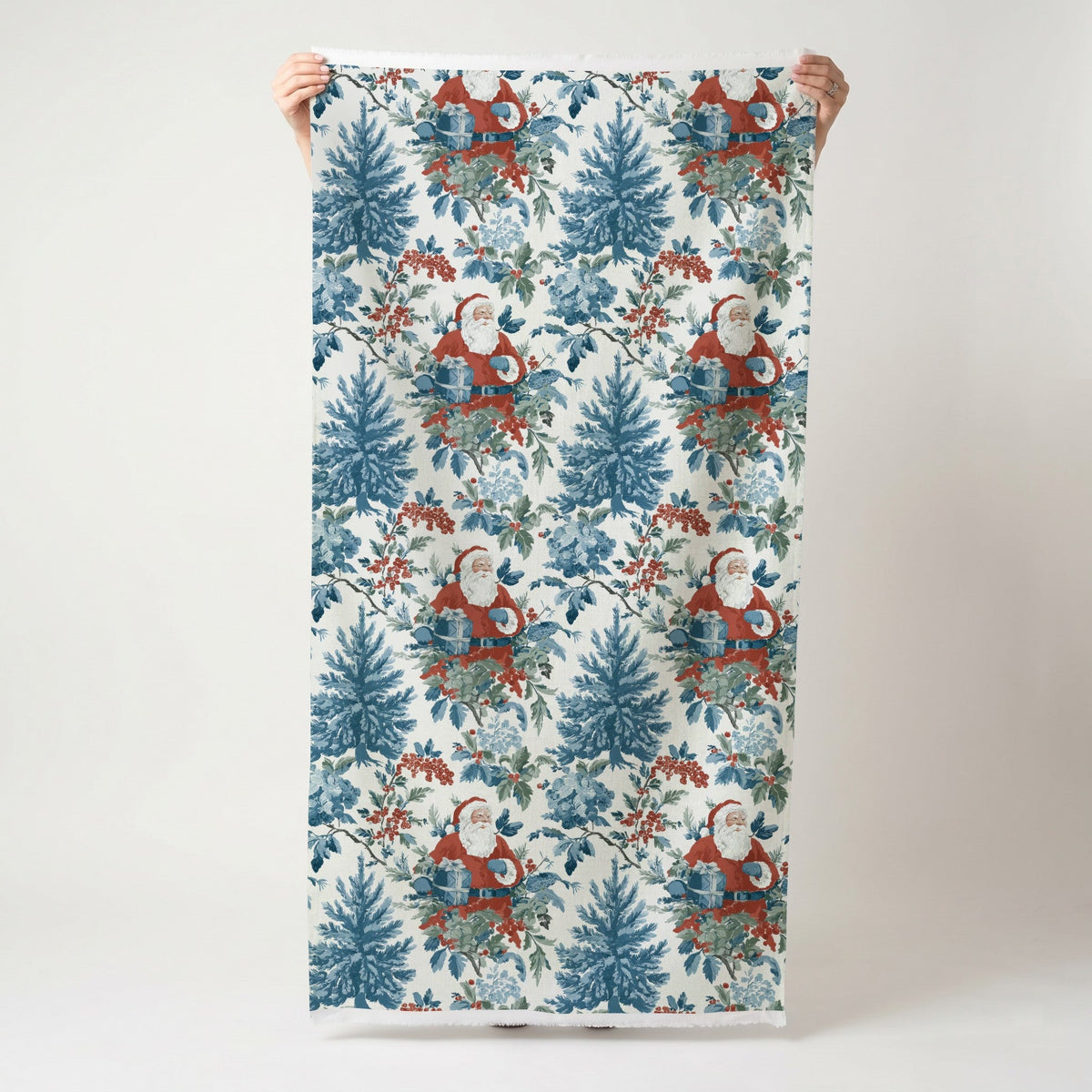 Cranberry Claus - Fabric - Painted Paper