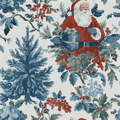 Cranberry Claus Wallpaper - Painted Paper
