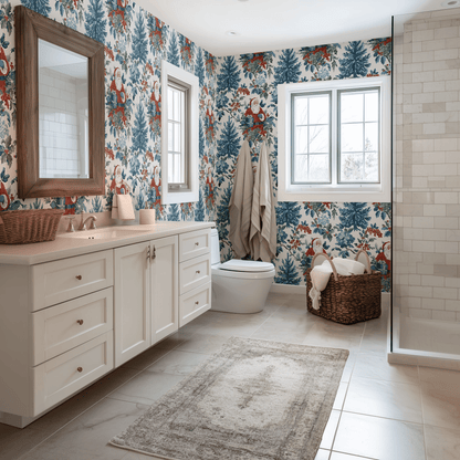 Cranberry Claus Wallpaper - Painted Paper