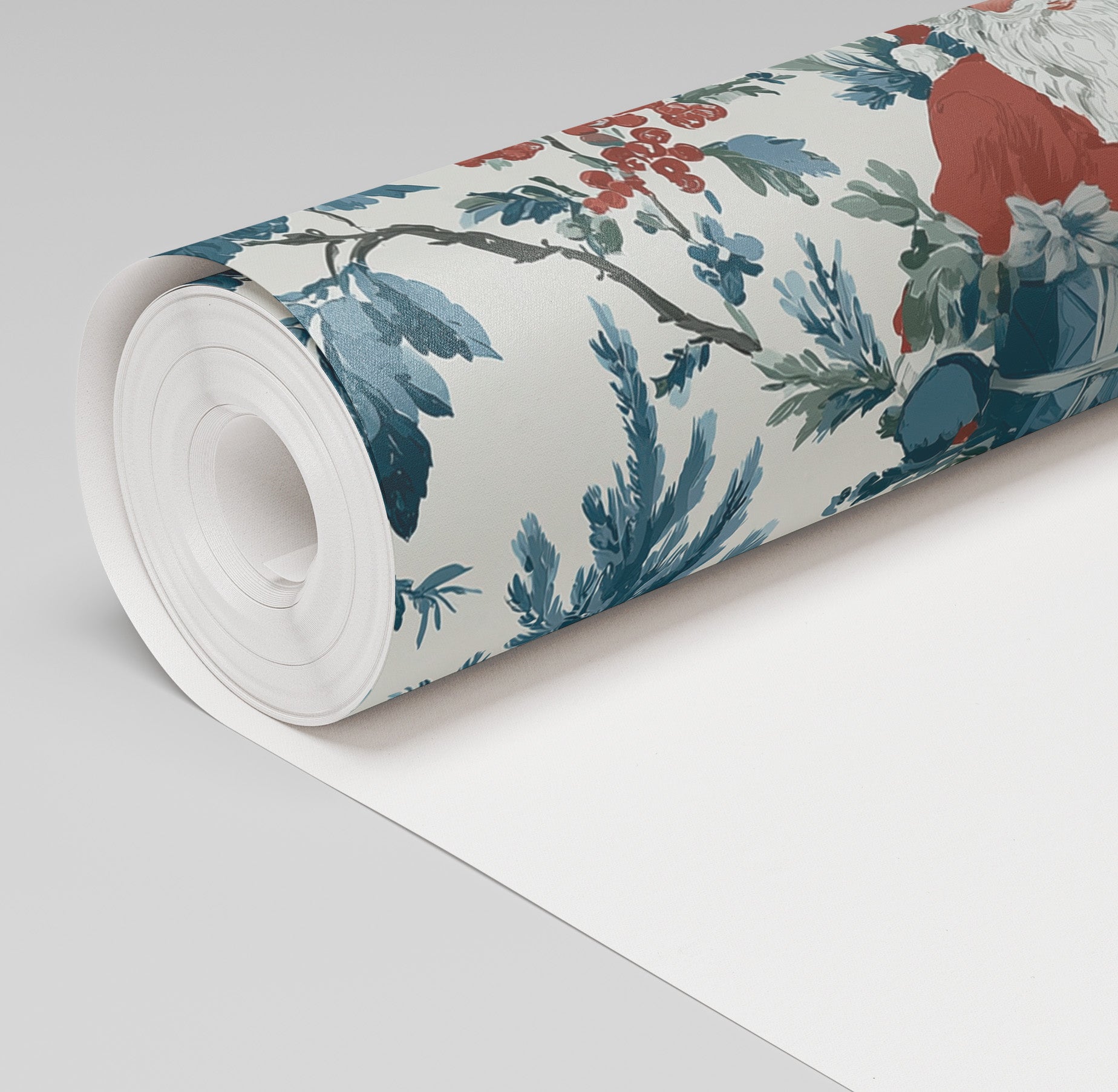 Cranberry Claus Wallpaper - Painted Paper