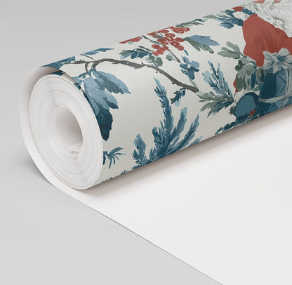 Cranberry Claus Wallpaper - Painted Paper