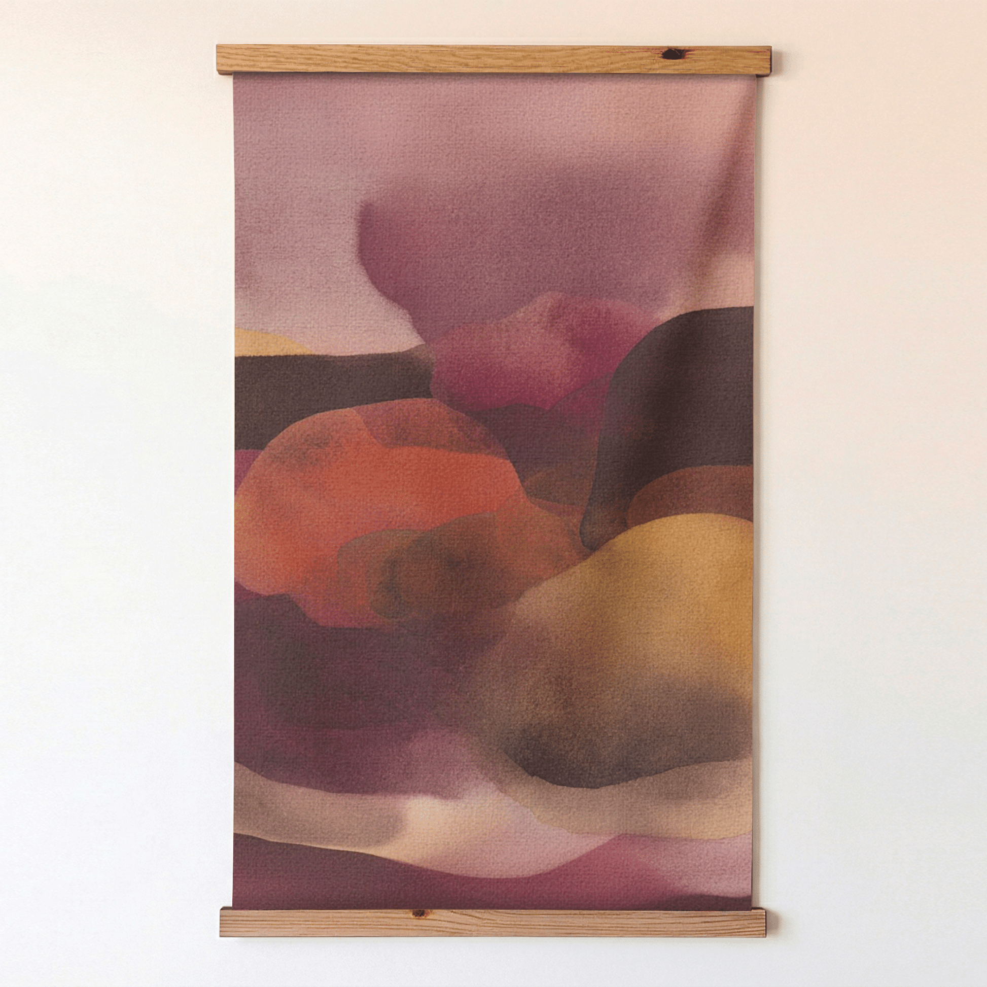 Crimson Haze - Tapestry - Painted Paper