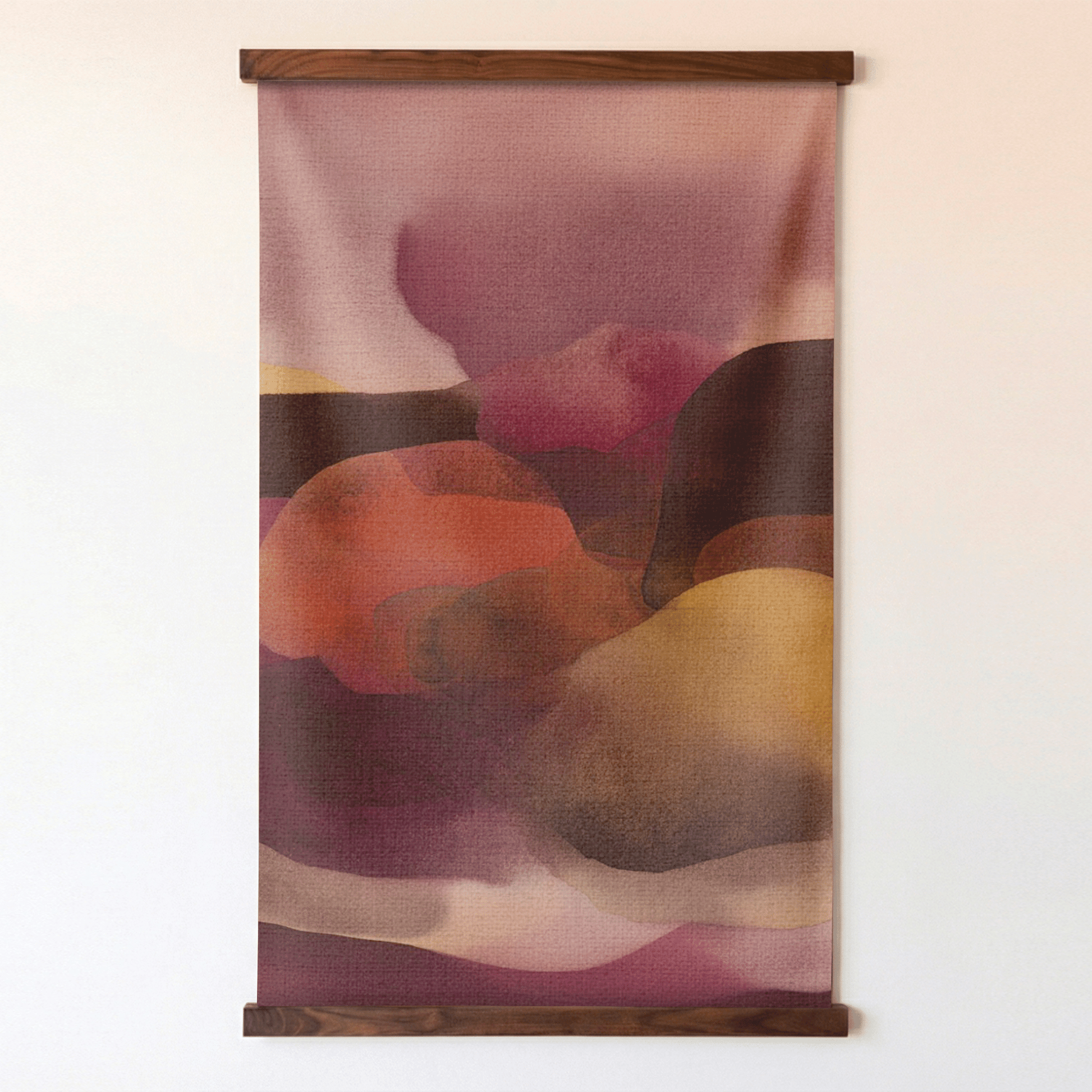 Crimson Haze - Tapestry - Painted Paper