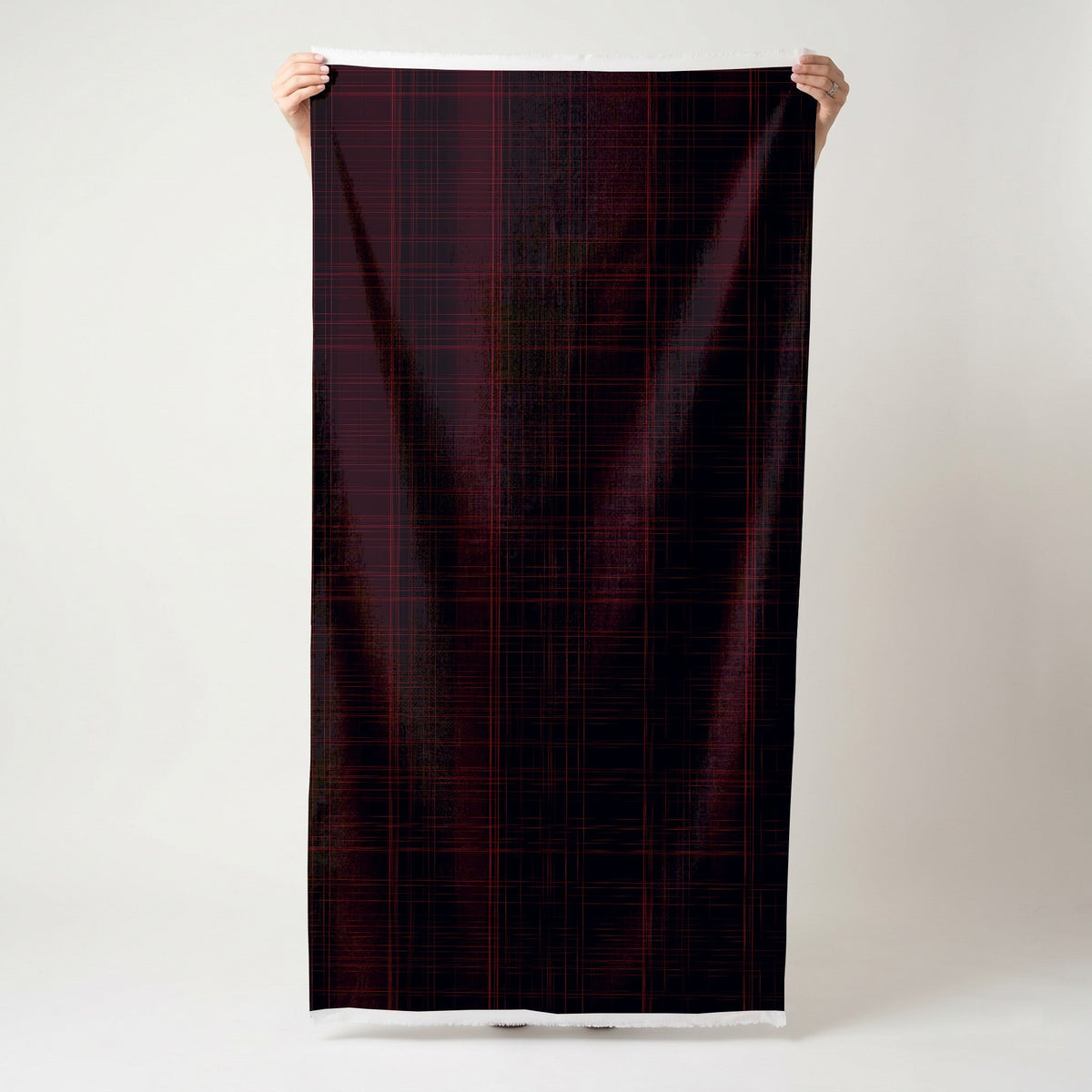 Crimson Tartan - Fabric - Painted Paper