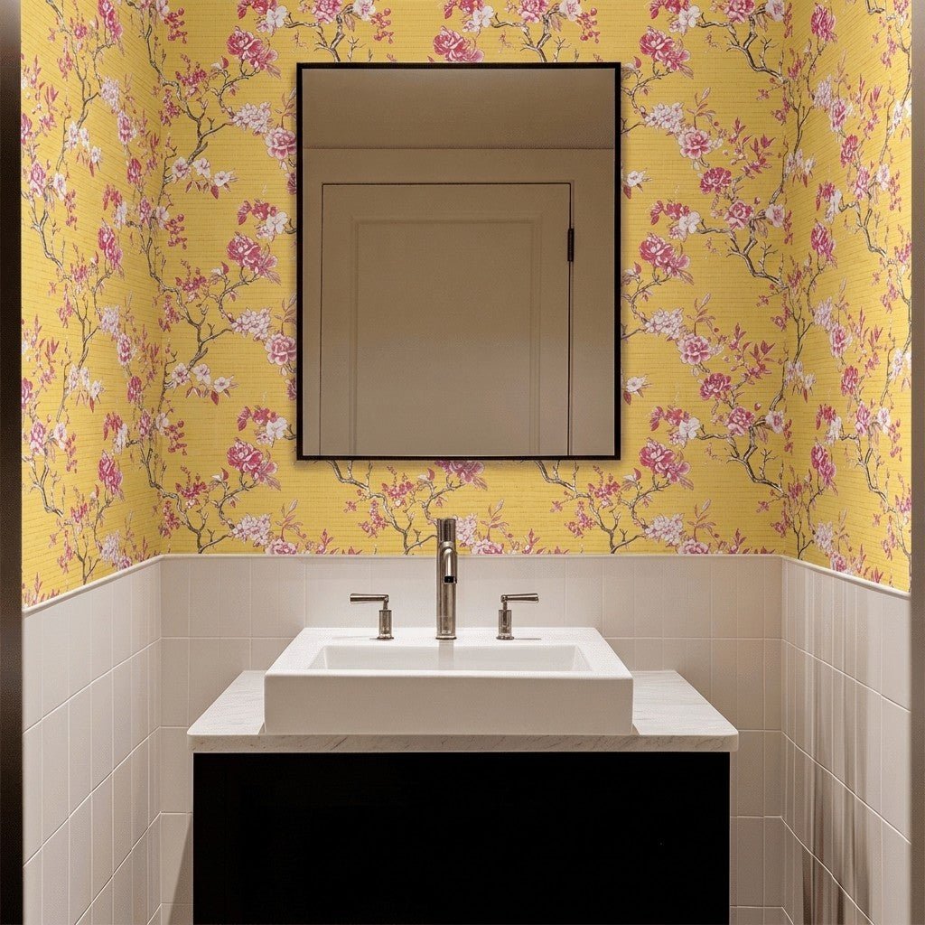 Cromwell Faux Grasscloth Wallpaper - Painted Paper