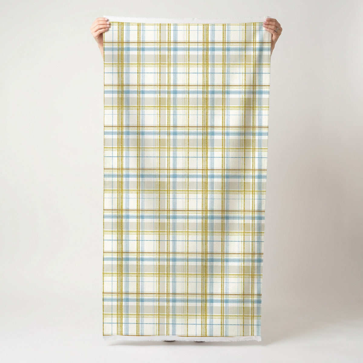 Cross Court Plaid - Fabric - Painted Paper