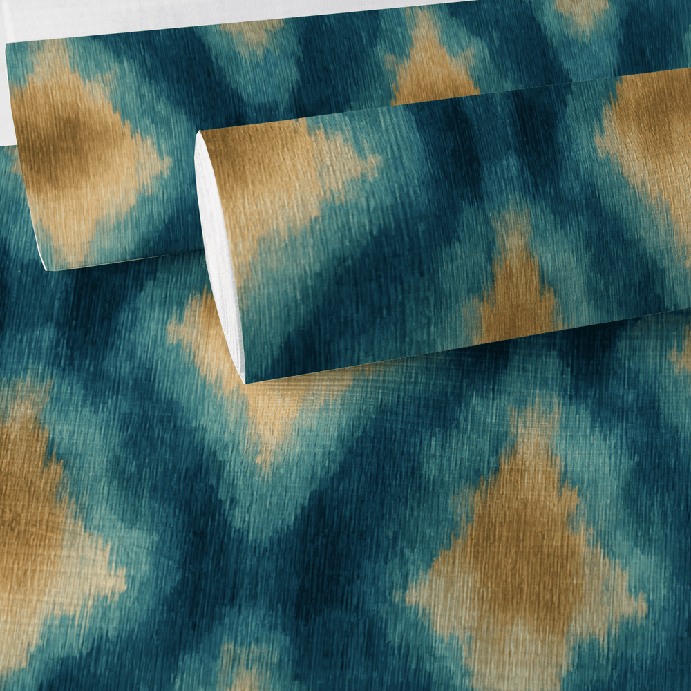 Crown Tapestry Faux Grasscloth Wallpaper - Painted Paper
