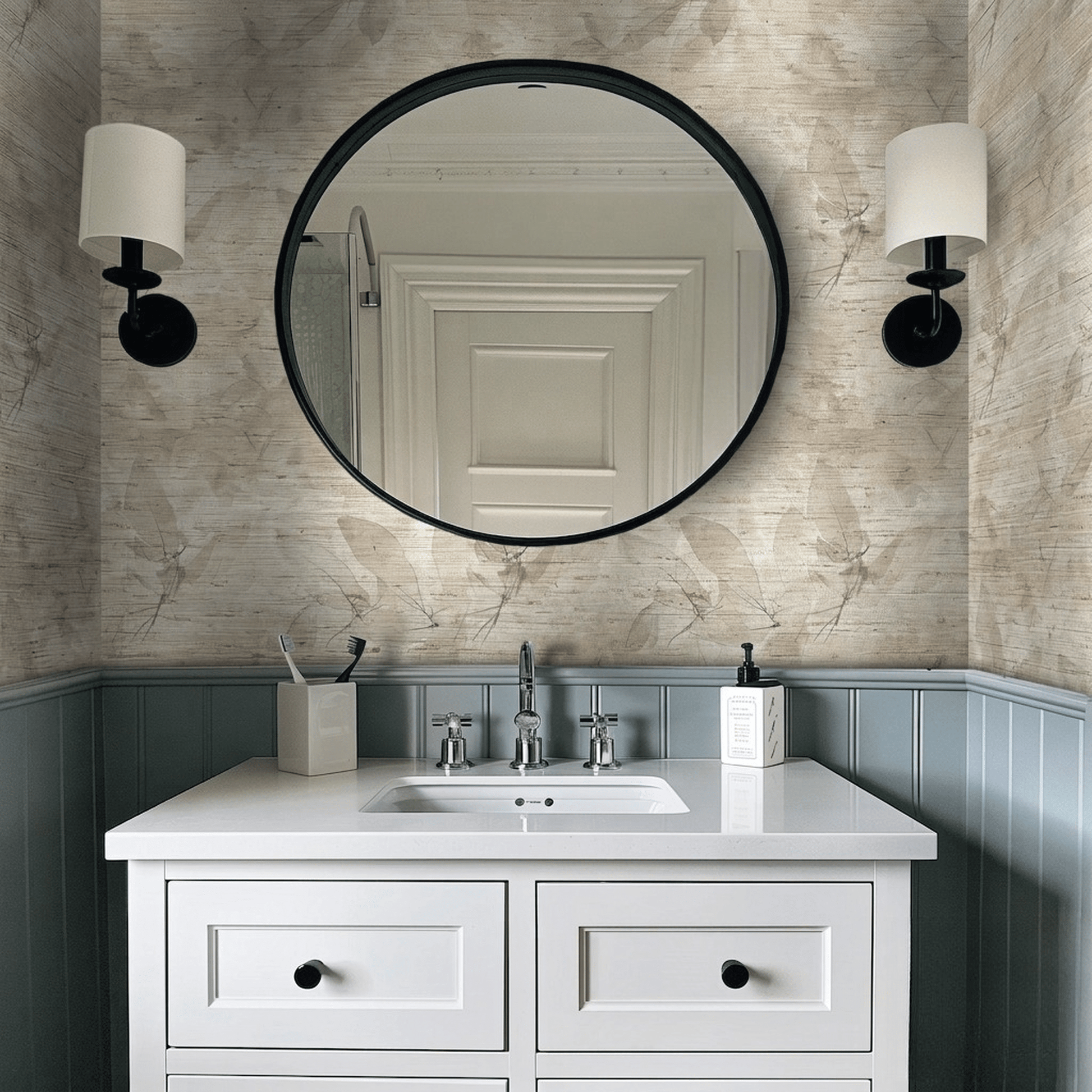 Cru Faux Grasscloth Wallpaper - Painted Paper